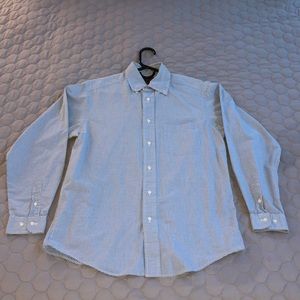 Brooks Brothers blue and white checkered dress shirt